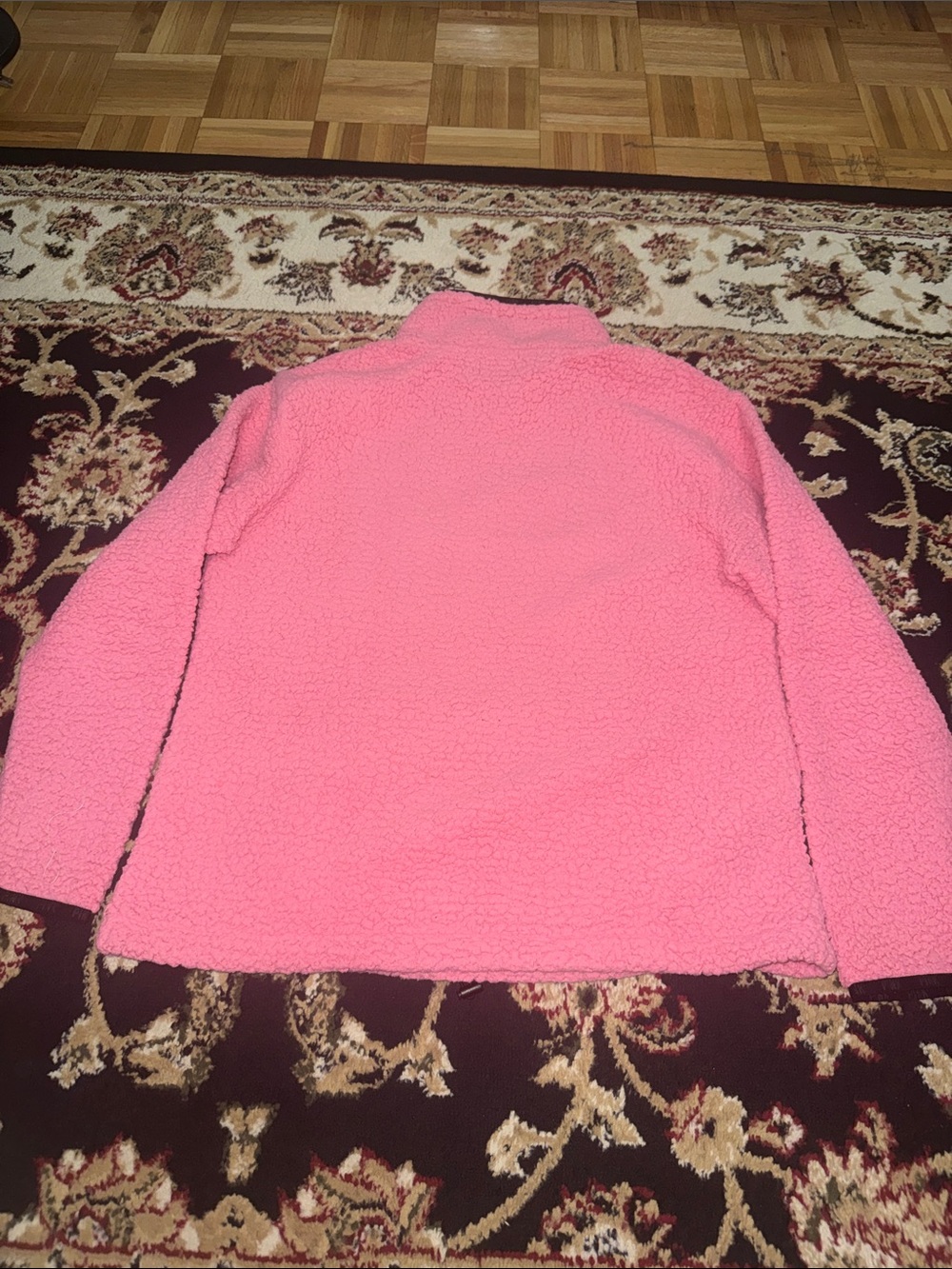 PINK Victoria's Secret Pink Sherpa Half-Zip Pullover - Picture 2 of 3